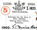 Keeling Cocos Islands 5 Rupees Banknote -