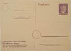 Deutschland, Drittes Reich, 2. Weltkrieg AK Postkarte, Ganzsache, Propaganda Der Führer kennt nur Kampf, Arbeit und Sorge, 6 Pfennig -