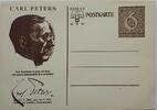 Deutschland, Drittes Reich, 2. Weltkrieg AK Propaganda, Postkarte, Ganzsache Winterhilfswerk, Carl Peters mit 6+4 Pfg -