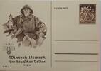 Deutschland, Drittes Reich, 2. Weltkrieg AK Propaganda, Postkarte, Ganzsache Winterhilfswerk des Deutschen Volkes März, 6+4 Pfg -