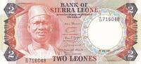 Sierra Leone 2 Leones 1980 Banknote unc 15,00 EUR prix TTC + 6,00 EUR frais d'envoi