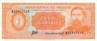 Paraguay 100 Guaranies Banknote -