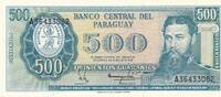 Paraguay 500 Guaranies Banknote -