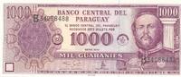 Paraguay 1000 Guaranies Banknote -