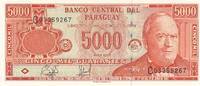 Paraguay 5000 Guaranies Banknote -