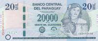 Paraguay 20000 Guaranies Banknote -