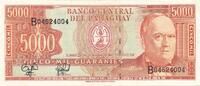 Paraguay 5000 Guaranies Banknote -