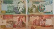 Jordanien 1, 5 Dinar Banknoten 2 Stück -