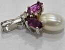  Perlenschmuck Brillantschmuck Weissgold 14K 585 er Gold Anhänger mit Br... 148,00 EUR prix TTC + 6,00 EUR frais d'envoi
