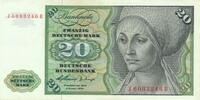 Deutschland BRD 20 Deutsche Mark Bundesbanknote J/R -