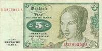 Deutschland BRD 5 Deutsche Mark DM Bundesbanknote R/A -