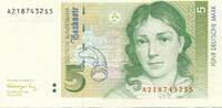 Deutschland BRD 5 Deutsche Mark DM Bundesbanknote A/S -