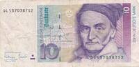 Deutschland BRD 10 Deutsche Mark DM Bundesbanknote DL/S -