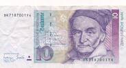 Deutschland BRD 10 Deutsche Mark DM Bundesbanknote DK/Y -