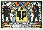 Deutschland, Deutsches Reich 50 Pfennig 1 x Notgeldschein, Stadt Carlow -