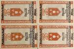 Deutschland, Deutsches Reich 4 x 75 Pfennig 4 x Notgeldschein, Stadt Cleve -