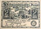 Deutschland, Deutsches Reich 2 Mark 1 x Notgeldschein, Notgeld Helmarshausen, Hessen -