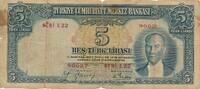 Türkei Türkiye 5 Lira Türk Lirasi Bes Türk lirasi Türkiye Cumhuriyeti Kemal Atatürk 1930 -