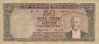 Türkei Türkiye 50 Lira Türk Lirasi Elli Türk lirasi Türkiye Cumhuriyeti Kemal Atatürk 1930 -