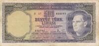 Türkei Türkiye 500 Türk Lira Lirasi Besyüz Türk lirasi Türkiye Cumhuriyeti Kemal Atatürk 1930 -