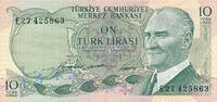 Türkei Türkiye 10 Lira Türk Lirasi On Türk lirasi Türkiye Cumhuriyeti Kemal Atatürk 1930 -