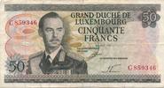 Luxemburg 50 Francs Geldschein Banknote Cinquante Francs -