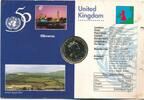 Großbritannien 2 Pounds 2 Pfund 1945-1995 - Vereinte Nationen -