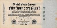 Deutsches Reich Deutschland, Weimarer Republik Reichsbanknote mit antisemitischer Propaganda Propagandanote Maria Reichsmark auf 500 Mark -
