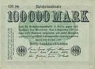 Deutschland Weimarer Republik 3. Reich Reichsbanknote mit antisemitischer Propaganda Propagandanote Maria Reichsmark auf 100000 Mark -