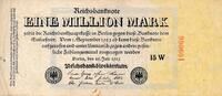 Deutschland Weimarer Republik 3. Reich Reichsbanknote mit antisemitischer Propaganda Propagandanote Maria Reichsmark auf 1 Million Mark -