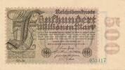 Deutsches Reich Deutschland, Weimarer Republik Reichsbanknote mit antisemitischer Propaganda Propagandanote Maria Reichsmark auf 500 Millionen Mark -
