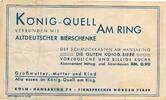 Deutschland BRD 10 Gulden Werbeschein, König-Quell am Ring Köln -