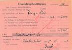 3. Reich Deutschland Frankreich Elsaß Lothringen Schein Spareinlage 2000 Reichsmark Einzahlungsbestätigung , Oberlauterbach im Département Bas-Rhin -