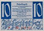 Deutschland Alliierte Besetzung 10 Pfennig Württemberg-Hohenzollern, ohne Stern Serie B -