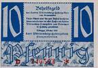 Deutschland Alliierte Besetzung 10 Pfennig Württemberg-Hohenzollern, mit Stern Serie D -