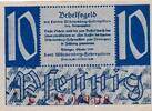 Deutschland Alliierte Besetzung 10 Pfennig Württemberg-Hohenzollern, ohne Stern Serie C -