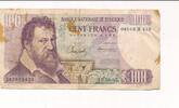 Belgien 100 Francs Banknote -