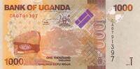 Uganda 1000 Shillings 2015 Banknote unc 4,00 EUR prix TTC + 6,00 EUR frais d'envoi