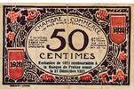 Frankreich 50 Centimes Banknote -