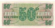 Großbritannien 50 Pence 1972 Banknote unc 4,00 EUR prix TTC + 6,00 EUR frais d'envoi