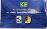 Brasilien KMS Kursmünzensatz Sonderprägung zur Fußball Weltmeisterschaft WM 2010 in Blister -