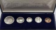 USA - Vereinigte Staaten v. Amerika 1/2, 1/4 Dollar, 1 1 Dime, 1, 5 Cents 5x Münzen Lot -