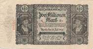 Deutsches Reich Deutschland 2 Millionen Mark Banknote, KN 18 mm lang -