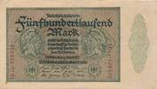 Deutsches Reich Deutschland, Inflation 500 tausend Mark Banknote, KN 6stellig nur zweimal auf Vs. FZ: AB , 500000 Mark -