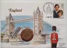 Großbritannien 1 Pfund Münze und Briefmarke Numisbrief -