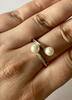 Silberring mit Perlen 925er Sterling Silber Silberschmuck -