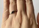 Silberring mit blauem Stein Silberschmuck -
