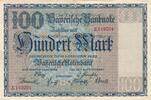 Deutsches Reich Deutschland Bayern 100 Mark Länderbanknote, Bayerische Notenbank München, Serie E -