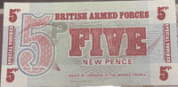 Großbritannien 5 New Pence 1972 Banknote unc 4,00 EUR prix TTC + 6,00 EUR frais d'envoi