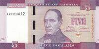 Liberia 5 Dollars Banknote -